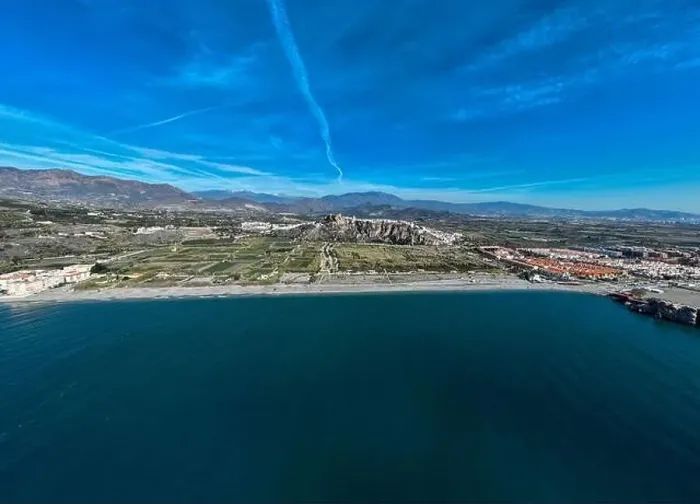 Framed Print : aerial view of the municipality of Salobreña on the coast of Granada, Spain Framed Print : aerial view of the municipality of Salobreña on the coast of Granada, Spain