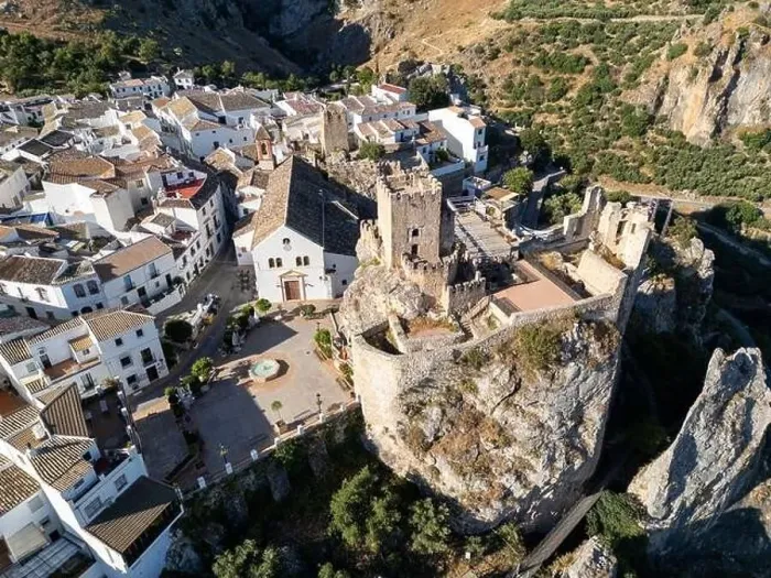 Framed Print : aerial view of the municipality of Zuheros in the province of Córdoba, Andalusia Framed Print : aerial view of the municipality of Zuheros in the province of Córdoba, Andalusia