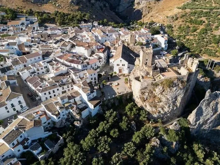 Framed Print : aerial view of the municipality of Zuheros in the province of Córdoba, Andalusia Framed Print : aerial view of the municipality of Zuheros in the province of Córdoba, Andalusia