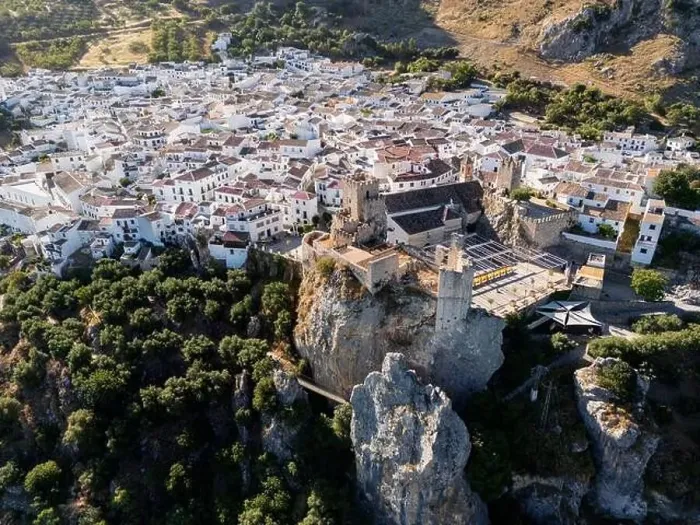 Framed Print : aerial view of the municipality of Zuheros in the province of Córdoba, Andalusia Framed Print : aerial view of the municipality of Zuheros in the province of Córdoba, Andalusia