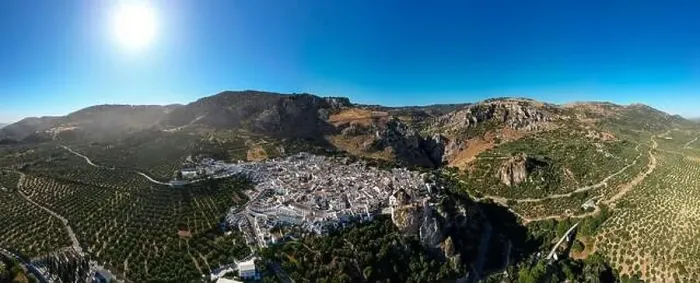 Framed Print : aerial view of the municipality of Zuheros in the province of Córdoba, Andalusia Framed Print : aerial view of the municipality of Zuheros in the province of Córdoba, Andalusia