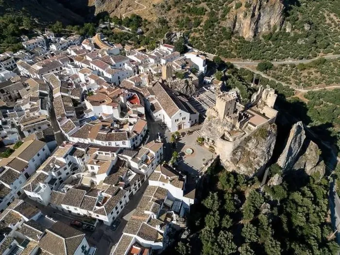 Framed Print : aerial view of the municipality of Zuheros in the province of Córdoba, Andalusia Framed Print : aerial view of the municipality of Zuheros in the province of Córdoba, Andalusia