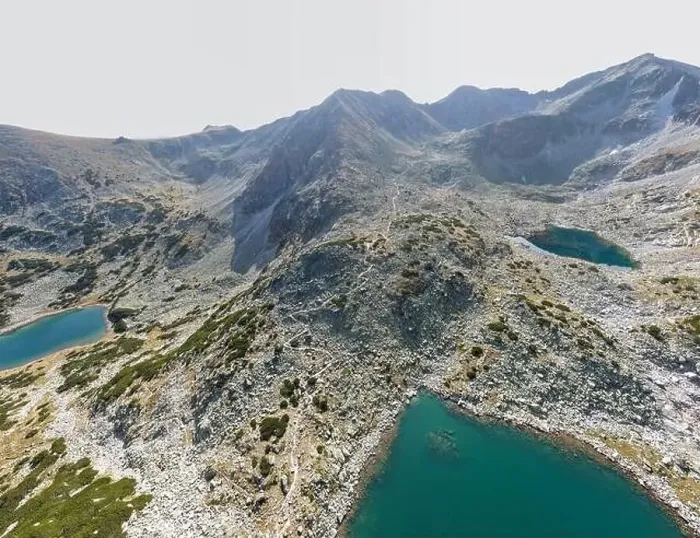 Framed Print : Aerial view of Musalenski lakes, Rila mountain, Bulgaria Framed Print : Aerial view of Musalenski lakes, Rila mountain, Bulgaria