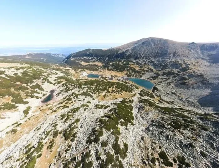 Framed Print : Aerial view of Musalenski lakes, Rila mountain, Bulgaria Framed Print : Aerial view of Musalenski lakes, Rila mountain, Bulgaria
