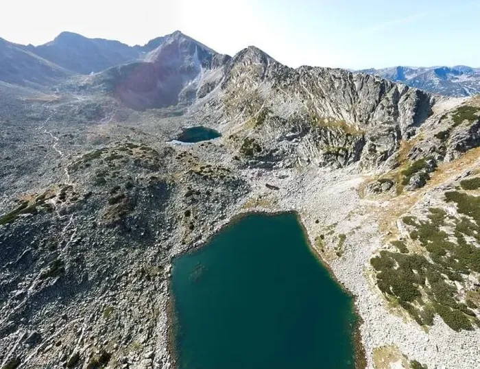 Framed Print : Aerial view of Musalenski lakes, Rila mountain, Bulgaria Framed Print : Aerial view of Musalenski lakes, Rila mountain, Bulgaria