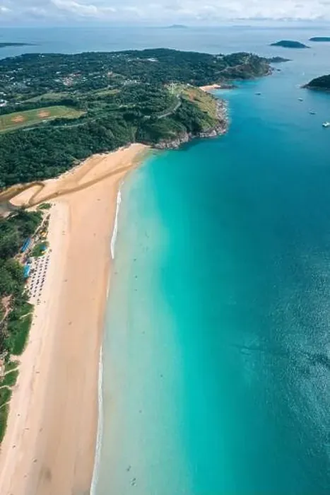 Framed Print : Aerial view of Nai Harn beach in Phuket, Thailand Framed Print : Aerial view of Nai Harn beach in Phuket, Thailand