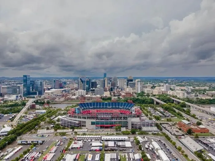 Framed Print : Aerial View Of Nashville, Tennessee
