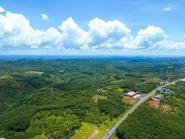 Framed Print : Aerial view of National Route 14 in Binh Phuoc province Framed Print : Aerial view of National Route 14 in Binh Phuoc province