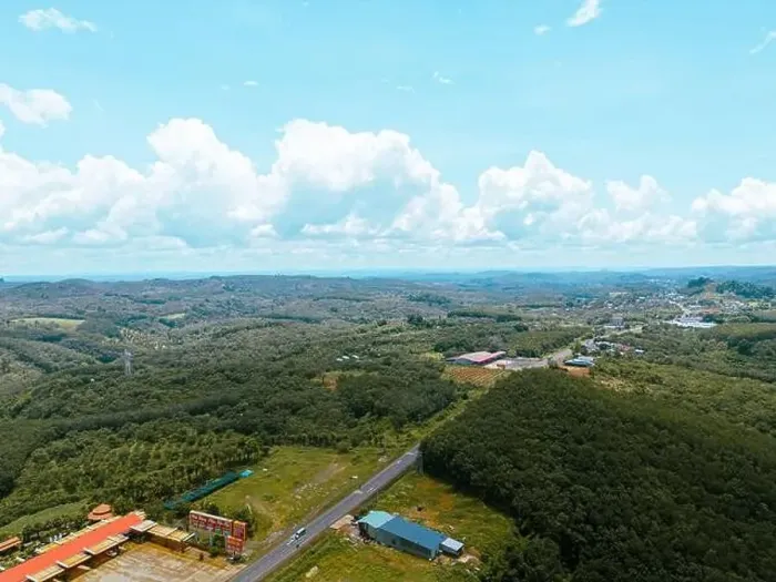 Framed Print : Aerial view of National Route 14 in Binh Phuoc province Framed Print : Aerial view of National Route 14 in Binh Phuoc province