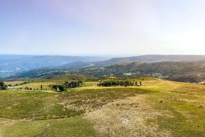 Framed Print : Aerial view near weather radar in Serra da Freita, Arouca Geopark, Portugal. Mountain view Framed Print : Aerial view near weather radar in Serra da Freita, Arouca Geopark, Portugal. Mountain view