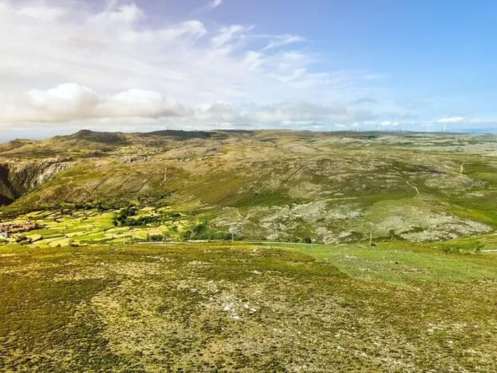 Framed Print : Aerial view near weather radar in Serra da Freita, Arouca Geopark, Portugal. Mountain view Framed Print : Aerial view near weather radar in Serra da Freita, Arouca Geopark, Portugal. Mountain view