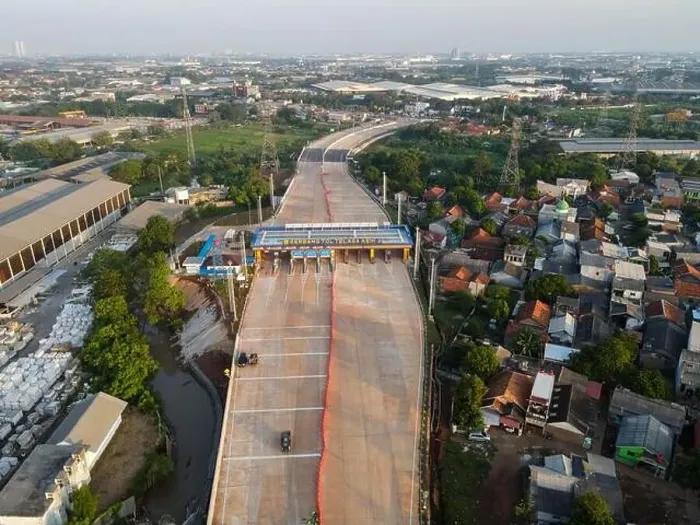 Framed Print : Aerial view on the new road construction site. Bekasi, Indonesia, May 31, 2021 Framed Print : Aerial view on the new road construction site. Bekasi, Indonesia, May 31, 2021