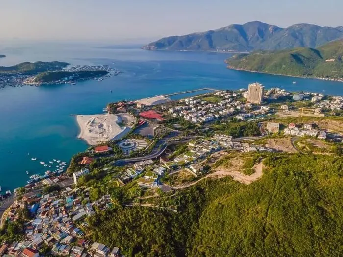 Framed Print : Aerial view over Nha Trang city, Vietnam taken from drone Framed Print : Aerial view over Nha Trang city, Vietnam taken from drone