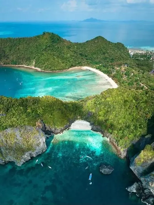 Framed Print : Aerial view of Nui beach in koh Phi Phi Don island, in Krabi, Thailand Framed Print : Aerial view of Nui beach in koh Phi Phi Don island, in Krabi, Thailand
