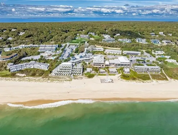 Framed Print : aerial view of of Gurney's Montauk Resort and seawater spa Framed Print : aerial view of of Gurney's Montauk Resort and seawater spa