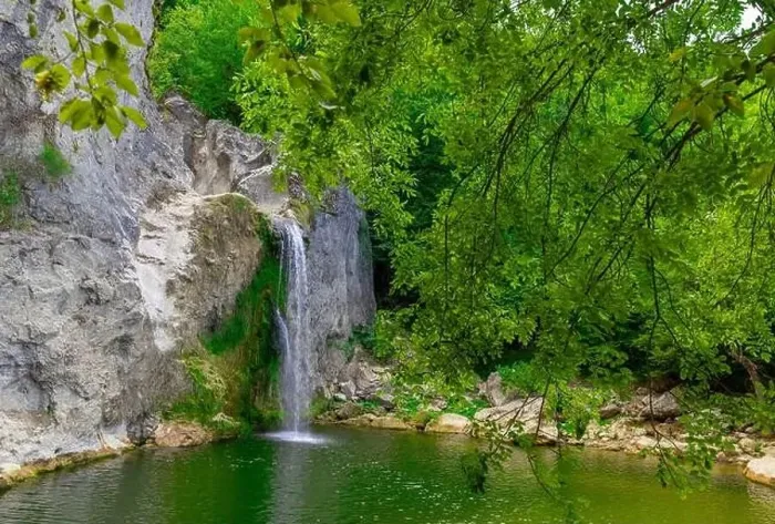 Framed Print : Aerial view of of Ilıca Waterfall in Küre Mountains National Park, Turkey