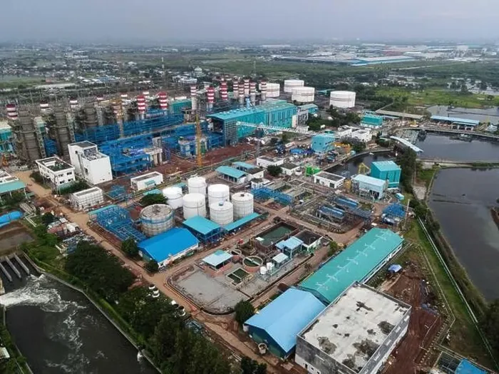 Framed Print : Aerial view of Oil and gas industry - refinery after rain - factory - petrochemical plant Framed Print : Aerial view of Oil and gas industry - refinery after rain - factory - petrochemical plant