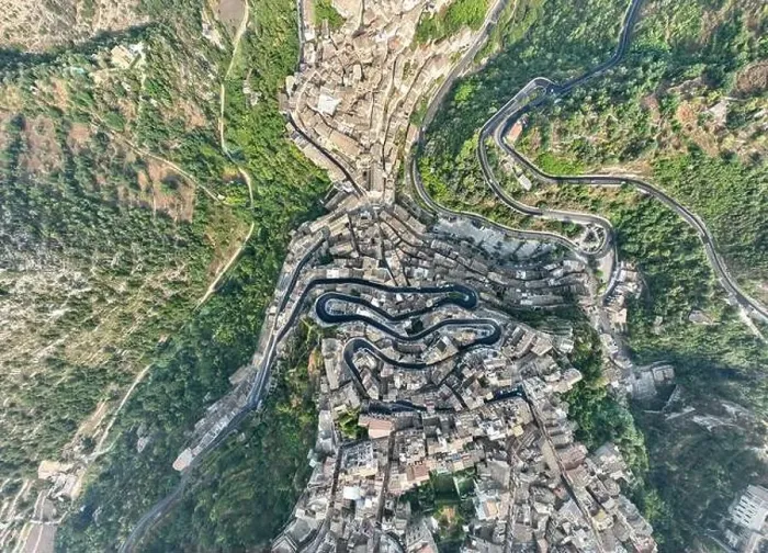 Framed Print : Aerial view of the old town of Ragusa Ibla Framed Print : Aerial view of the old town of Ragusa Ibla
