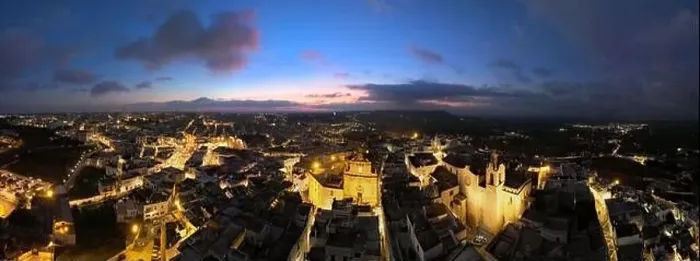 Framed Print : Aerial view of Ostuni white city in Puglia, Italy Framed Print : Aerial view of Ostuni white city in Puglia, Italy