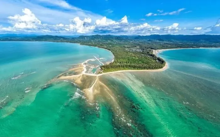 Framed Print : Aerial view of Pakarang Cape in Khao Lak, Thailand Framed Print : Aerial view of Pakarang Cape in Khao Lak, Thailand