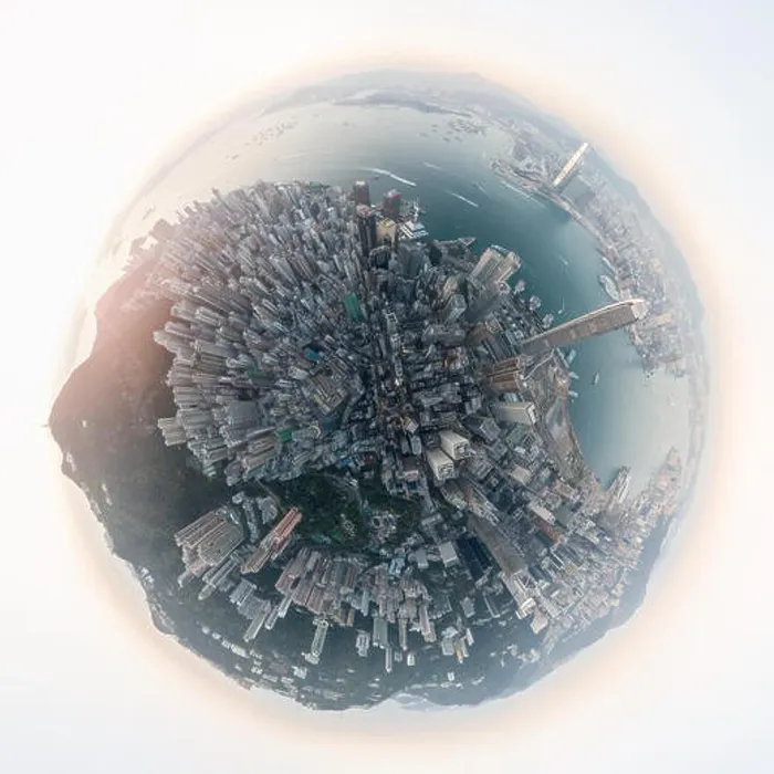 Framed Print : Aerial view panorama of Hong Kong and Kowloon City Framed Print : Aerial view panorama of Hong Kong and Kowloon City