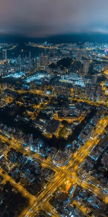 Framed Print : Aerial view panorama of Hong Kong and Kowloon City Framed Print : Aerial view panorama of Hong Kong and Kowloon City