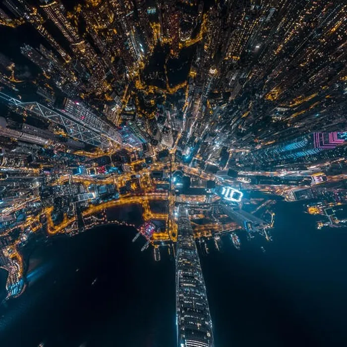 Framed Print : Aerial view panorama of Hong Kong and Kowloon City Framed Print : Aerial view panorama of Hong Kong and Kowloon City
