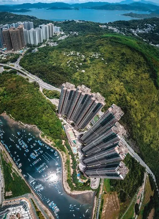 Framed Print : Aerial view panorama of Hong Kong and Kowloon City Framed Print : Aerial view panorama of Hong Kong and Kowloon City