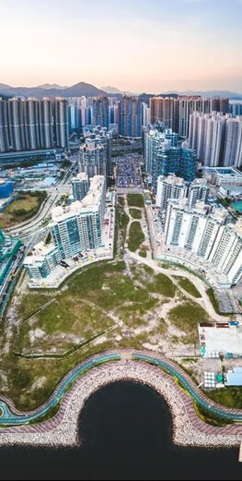 Framed Print : Aerial view panorama of Hong Kong and Kowloon City Framed Print : Aerial view panorama of Hong Kong and Kowloon City