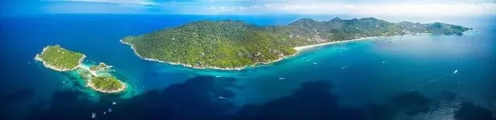 Framed Print : Aerial view panorama koh Tao Framed Print : Aerial view panorama koh Tao