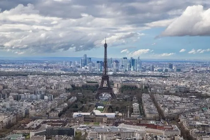 Framed Print : aerial view of Paris with Eiffel Tower France Framed Print : aerial view of Paris with Eiffel Tower France