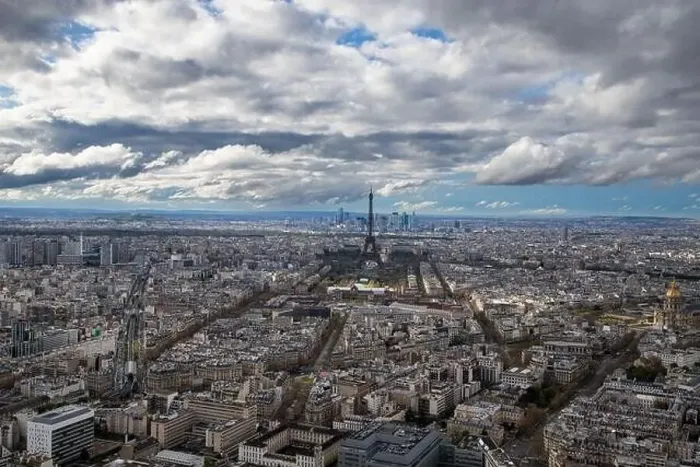 Framed Print : aerial view of Paris with Eiffel Tower France Framed Print : aerial view of Paris with Eiffel Tower France