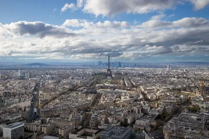 Framed Print : aerial view of Paris with Eiffel Tower France Framed Print : aerial view of Paris with Eiffel Tower France