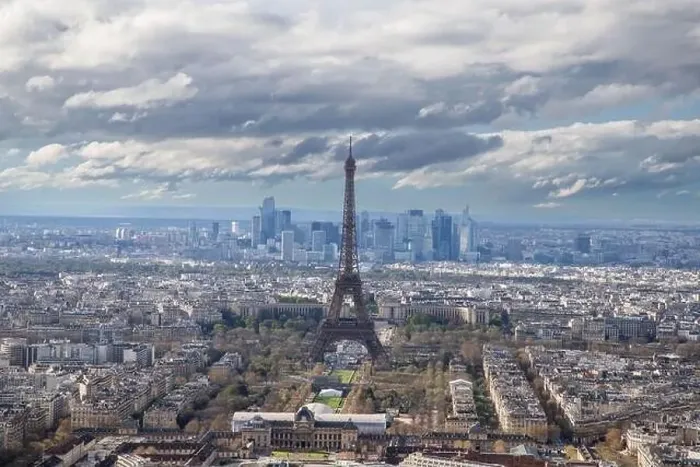 Framed Print : aerial view of Paris with Eiffel Tower France Framed Print : aerial view of Paris with Eiffel Tower France