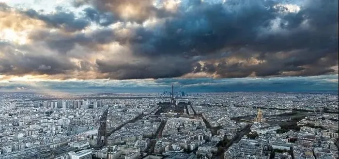 Framed Print : aerial view of Paris with Eiffel Tower France Framed Print : aerial view of Paris with Eiffel Tower France