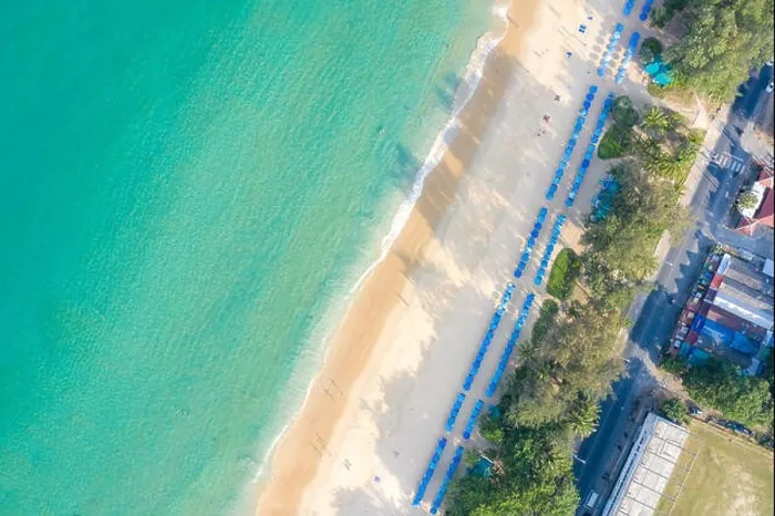 Framed Print : Aerial view of people swimming on the pink swim ring in the transparent turquoise sea in Phuket, Thailand Framed Print : Aerial view of people swimming on the pink swim ring in the transparent turquoise sea in Phuket, Thailand