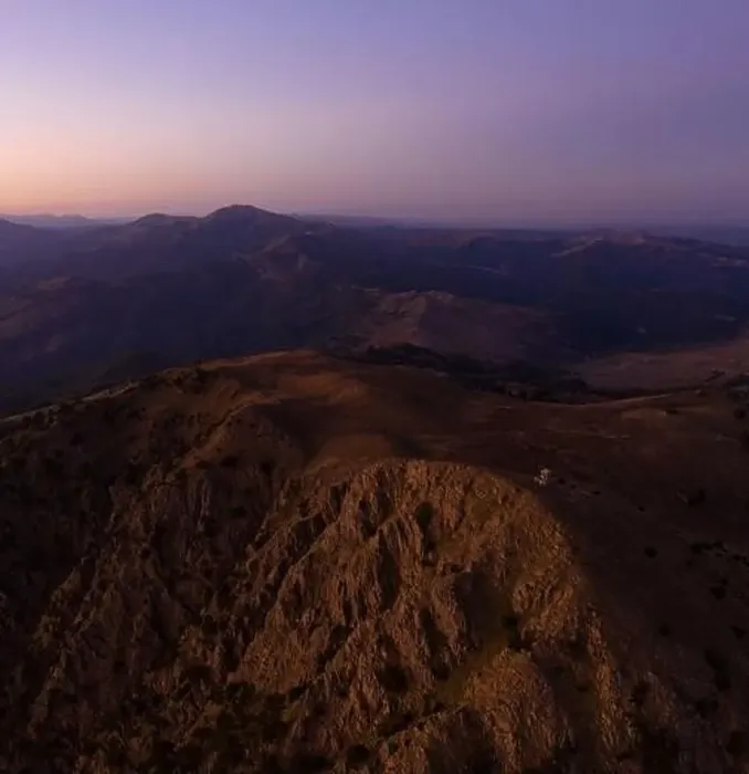 Framed Print : Aerial view of the Pindus mountains during sunset in western Greece Framed Print : Aerial view of the Pindus mountains during sunset in western Greece