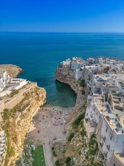 Framed Print : Aerial view of Polignano a mare city. Puglia. Italy Framed Print : Aerial view of Polignano a mare city. Puglia. Italy