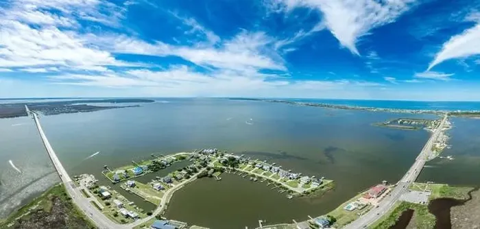 Framed Print : Aerial view of Pond Island Outer Banks NC OBX Framed Print : Aerial view of Pond Island Outer Banks NC OBX