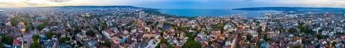 Framed Print : Aerial view of the port of Varna in Bulgaria Framed Print : Aerial view of the port of Varna in Bulgaria