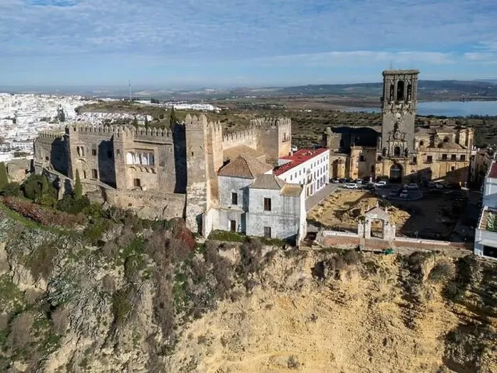 Framed Print : aerial view of the pretty white village of Arcos de la Frontera in the province of Cadiz, Andalusia Framed Print : aerial view of the pretty white village of Arcos de la Frontera in the province of Cadiz, Andalusia