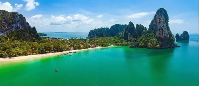 Framed Print : Aerial view of Railay and Phra nang Cave Beach in Krabi, Thailand Framed Print : Aerial view of Railay and Phra nang Cave Beach in Krabi, Thailand