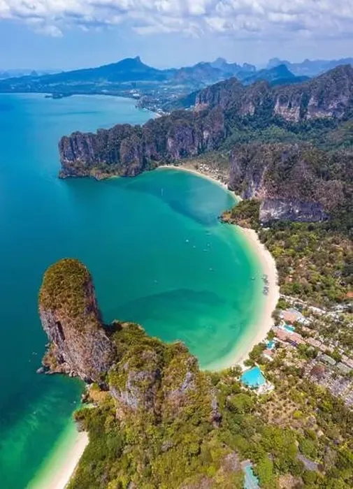 Framed Print : Aerial view of Railay and Phra nang Cave Beach in Krabi, Thailand Framed Print : Aerial view of Railay and Phra nang Cave Beach in Krabi, Thailand