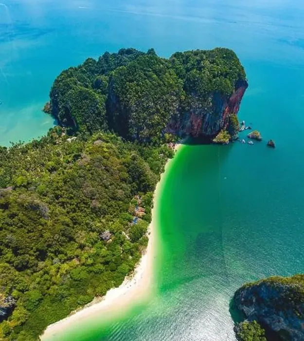 Framed Print : Aerial view of Railay and Phra nang Cave Beach in Krabi, Thailand Framed Print : Aerial view of Railay and Phra nang Cave Beach in Krabi, Thailand