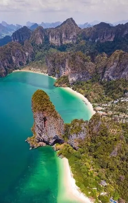Framed Print : Aerial view of Railay and Phra nang Cave Beach in Krabi, Thailand Framed Print : Aerial view of Railay and Phra nang Cave Beach in Krabi, Thailand
