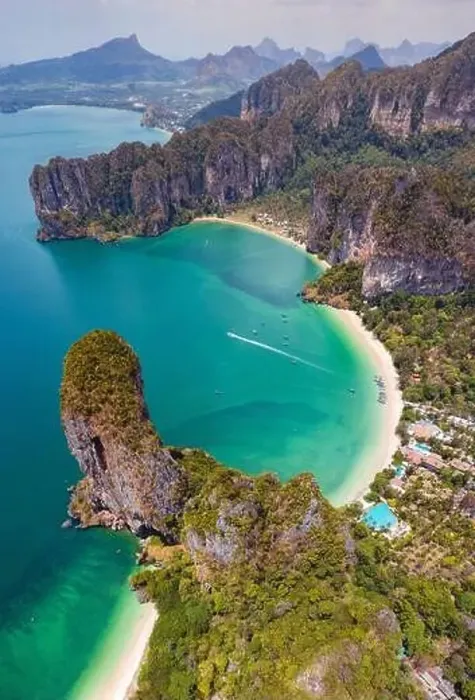 Framed Print : Aerial view of Railay and Phra nang Cave Beach in Krabi, Thailand Framed Print : Aerial view of Railay and Phra nang Cave Beach in Krabi, Thailand
