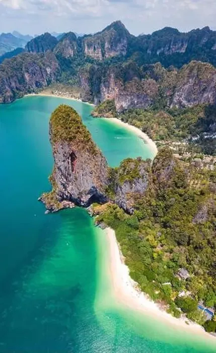 Framed Print : Aerial view of Railay and Phra nang Cave Beach in Krabi, Thailand Framed Print : Aerial view of Railay and Phra nang Cave Beach in Krabi, Thailand