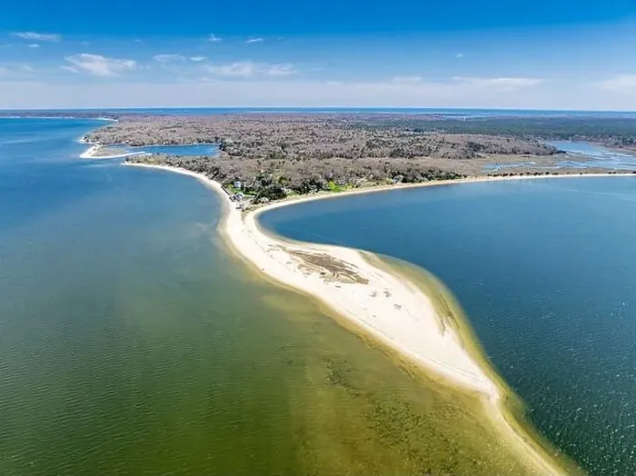 Framed Print : aerial view of red cedar point in hamptons bays Framed Print : aerial view of red cedar point in hamptons bays