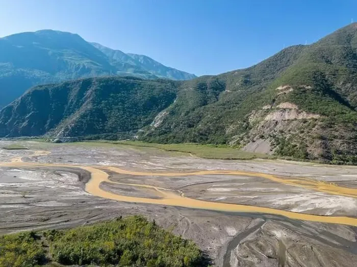 Framed Print : Aerial view of the remote Rio Sacambaya landscape with a huge riverbed Framed Print : Aerial view of the remote Rio Sacambaya landscape with a huge riverbed