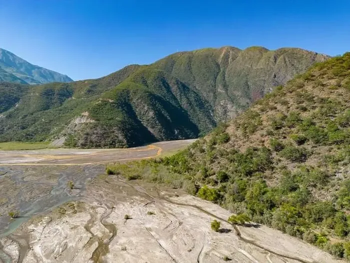 Framed Print : Aerial view of the remote Rio Sacambaya landscape with a huge riverbed Framed Print : Aerial view of the remote Rio Sacambaya landscape with a huge riverbed